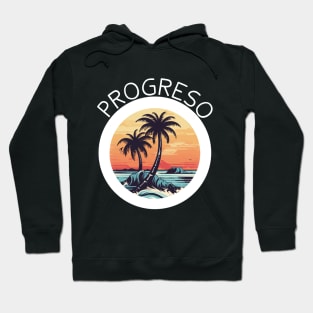 Progreso Mexico (White Lettering) Hoodie